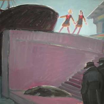 Painting titled "Histoire épouvantab…" by Inna Skliarevskaia, Original Artwork