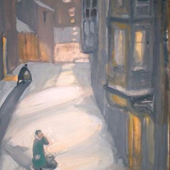 Painting titled "Arrivee a Moscou." by Inna Skliarevskaia, Original Artwork