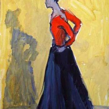 Pittura intitolato "Danseuse, jupe long…" da Inna Skliarevskaia, Opera d'arte originale, Olio