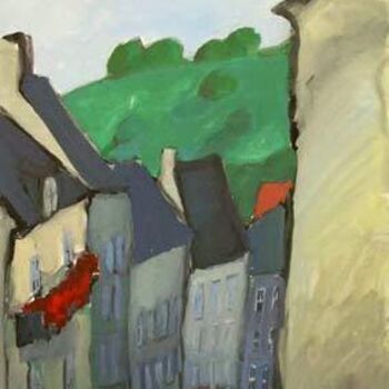 Peinture intitulée "Rue en Coutances." par Inna Skliarevskaia, Œuvre d'art originale