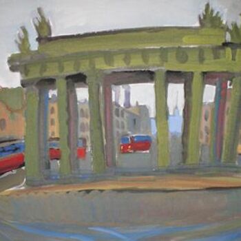 Malerei mit dem Titel "Porte de Moscou." von Inna Skliarevskaia, Original-Kunstwerk