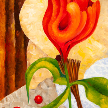 Картина под названием "Натюрморт 35" - Инна Овчарук, Подлинное произведение искусства, Масло