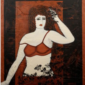 Malerei mit dem Titel "Paloma dans le tour…" von Innox, Original-Kunstwerk, Acryl