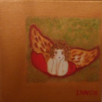 Pintura intitulada "Mon ange doré" por Innox, Obras de arte originais, Acrílico