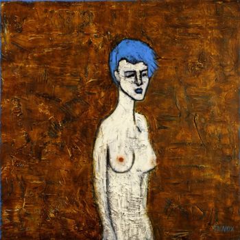 Malerei mit dem Titel "Julia, hommage à In…" von Innox, Original-Kunstwerk, Acryl