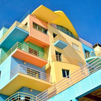 Fotografie mit dem Titel "Farbige Architektur…" von Insideportugal, Original-Kunstwerk, Digitale Fotografie
