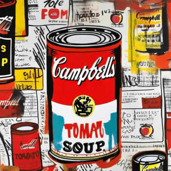 Digital Arts titled "The Soup Can Fusion" by Insit'Art, Original Artwork, 2D Digital Work