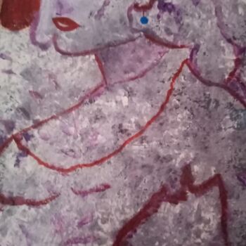 "femme dans un cabar…" başlıklı Tablo Dany Fantoli tarafından, Orijinal sanat, Akrilik Ahşap Sedye çerçevesi üzerine monte e…