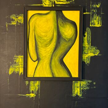 Painting titled "L’androgyne" by David Josset, Original Artwork, Acrylic