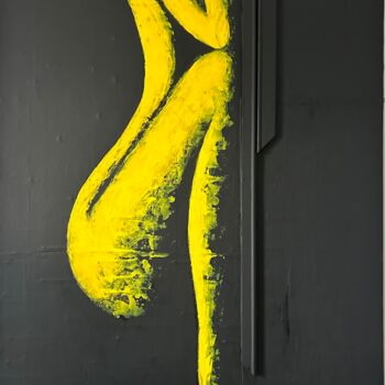 Schilderij getiteld "La poseuse" door David Josset, Origineel Kunstwerk, Acryl