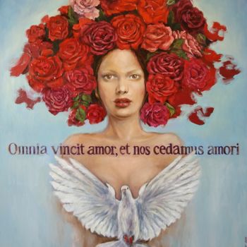 Schilderij getiteld "Omnia vincit amor" door Tanya Kreymer, Origineel Kunstwerk, Acryl