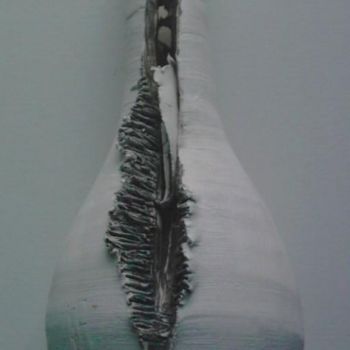 Sculpture intitulée "Vulve 18  Céline Bo…" par Empreintes Intimes, Œuvre d'art originale, Céramique
