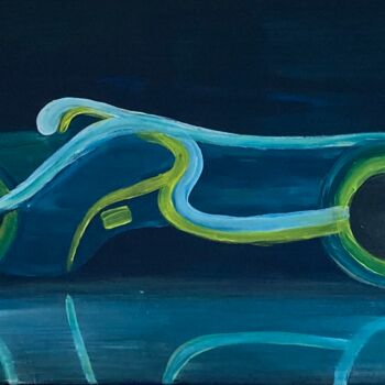 Painting titled "Le cycle lumineux d…" by Philippe Collinet, Original Artwork, Acrylic Mounted on Wood Stretcher frame