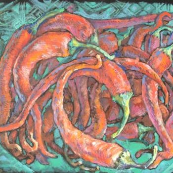 Рисунок под названием "Красные перцы" - Сергей Петрович Ионов, Подлинное произведение искусства, Другой