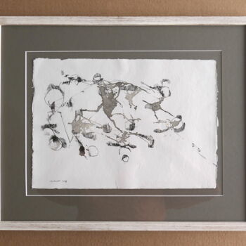Dessin intitulée "La dérive des conti…" par Jérémie Iordanoff, Œuvre d'art originale, Encre