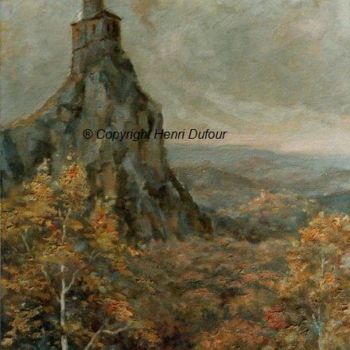 Painting titled "Le Puy" by Henri Dufour, Original Artwork