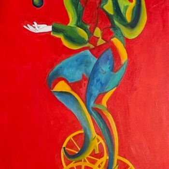 Malarstwo zatytułowany „Cirque du Soleil” autorstwa Iosef Yusupov, Oryginalna praca, Olej