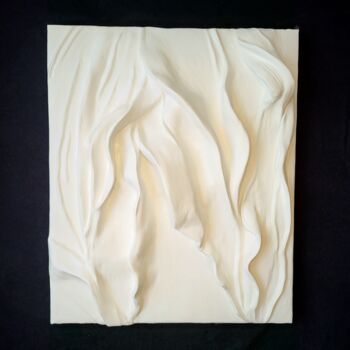 Rzeźba zatytułowany „Plasterart on Canvas” autorstwa Ioulia Vollquardsen, Oryginalna praca, Gips