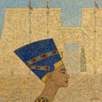 Картина под названием ""Нефертити"" - Igor Panov, Подлинное произведение искусства, Масло