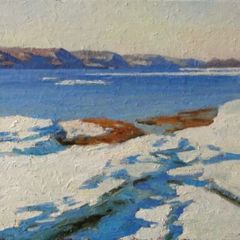 Картина под названием ""Солнечный снег"" - Igor Panov, Подлинное произведение искусства, Масло