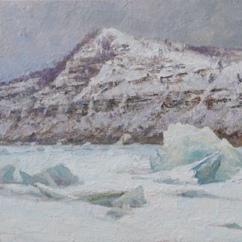 Картина под названием ""Застывшая Волга"" - Igor Panov, Подлинное произведение искусства, Масло