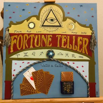 Painting titled "Fortune Teller" by İPek Akırmak, Original Artwork, Acrylic