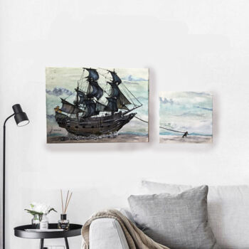 Картина под названием "Black Pearl" - Ира Сидоренко, Подлинное произведение искусства, Акрил Установлен на Деревянная панель