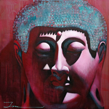 Peinture intitulée "Buddha Dreams 3" par Ira Tsantekidou, Œuvre d'art originale, Acrylique