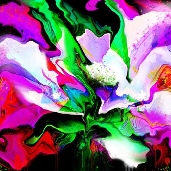 Painting titled "Flower Composition…" by Ira Tsantekidou, Original Artwork, Digital Painting