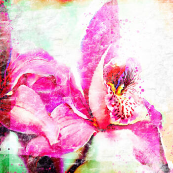 Ζωγραφική με τίτλο "Flower Composition…" από Ira Tsantekidou, Αυθεντικά έργα τέχνης, Ψηφιακή ζωγραφική