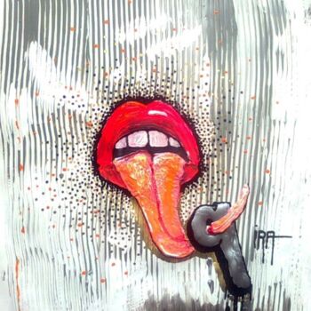 Peinture intitulée "Lèche - Q #ArtistSu…" par Iracéma Lambotte (ira), Œuvre d'art originale, Acrylique