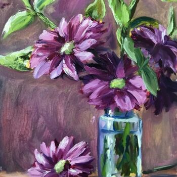 Painting titled "Summer flowers 2" by Iryna Karpiak, Original Artwork, Oil