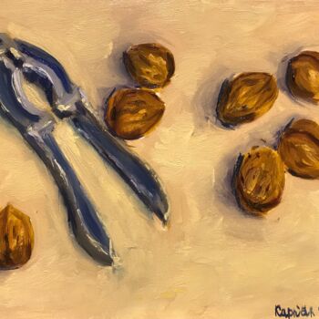 Painting titled "nuts" by Iryna Karpiak, Original Artwork, Oil