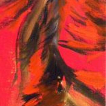Painting titled "la danseuse de flam…" by Irane Perko, Original Artwork
