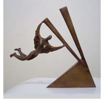 Rzeźba zatytułowany „don quechotte” autorstwa Haider Wady, Oryginalna praca, Metale