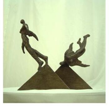 Rzeźba zatytułowany „la vie eternelle” autorstwa Haider Wady, Oryginalna praca, Metale