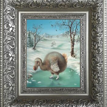 Printmaking titled "Winter. Framed Prin…" by Irena Aizen, Original Artwork, Digital Print Mounted on Cardboard