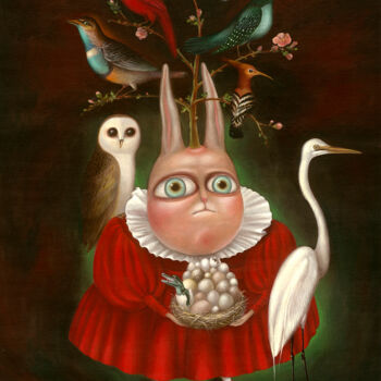 Schilderij getiteld "Seasons - Spring. O…" door Irena Aizen, Origineel Kunstwerk, Acryl
