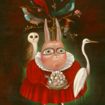 Schilderij getiteld "Seasons - Spring" door Irena Aizen, Origineel Kunstwerk, Olie