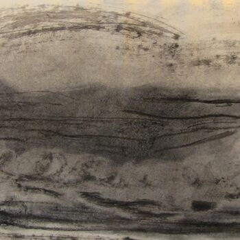 Disegno intitolato "die Welle" da Irena Paskali, Opera d'arte originale, Carbone