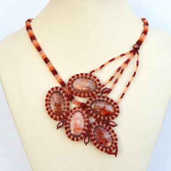 Design titled "Autumn leaf necklace" by Irena Zelickman, Original Artwork, Jewelry