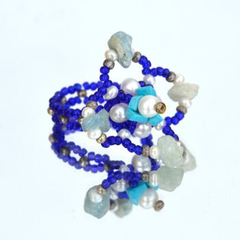 Design titled "Strange blue ring" by Irena Zelickman, Original Artwork, Jewelry