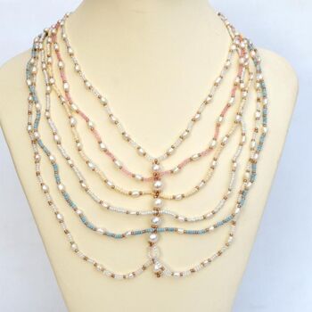 设计 标题为“Pastel necklace wit…” 由Irena Zelickman, 原创艺术品, 首饰