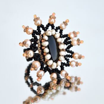 Design titled "Large black and pin…" by Irena Zelickman, Original Artwork, Jewelry
