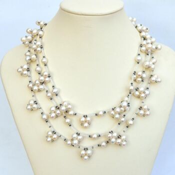 Design titled "Three strand pearl…" by Irena Zelickman, Original Artwork, Jewelry