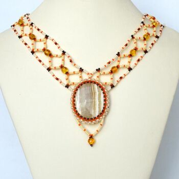 Design titled "Calcite necklace wi…" by Irena Zelickman, Original Artwork, Jewelry