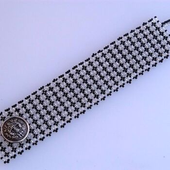 Design titled "Button cuff in blac…" by Irena Zelickman, Original Artwork, Jewelry