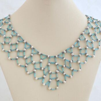 Художественная композиция под названием "Airy collar necklace" - Irena Zelickman, Подлинное произведение искусства, Ювелирны…