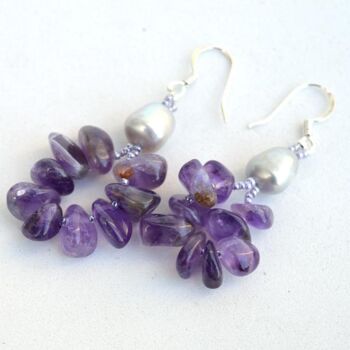 Design titled "Amethyst and silver…" by Irena Zelickman, Original Artwork, Jewelry