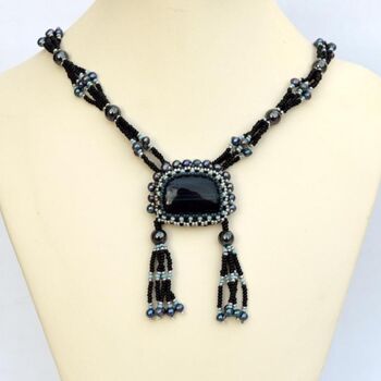 Design titled "Hawk eye necklace w…" by Irena Zelickman, Original Artwork, Jewelry